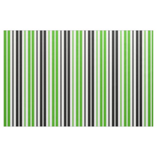 Grün Schwarz Weiß Streifen Muster Design  Stoff (Fat Quarter (45,7 x 55,9 cm))