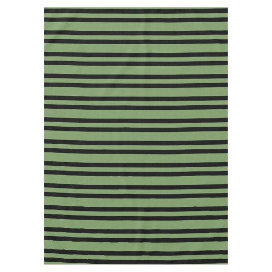 Grün-schwarze Streifenmuster Tischdecke (Vorderseite)