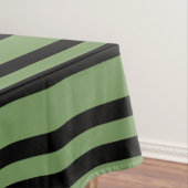 Grün-schwarze Streifenmuster Tischdecke (Beispiel)