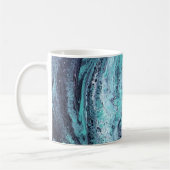 Grün-schwarzer Wirbel Kaffeetasse (Links)