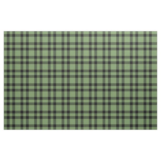 Grün-schwarzes Karomuster Stoff (Yard (91,4 cm))