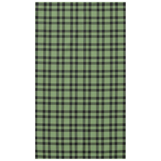 Grün-schwarzes Karomuster Tischdecke (Vorderseite)