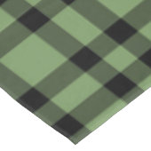 Grün-schwarzes Karomuster Tischdecke (Schrägansicht)