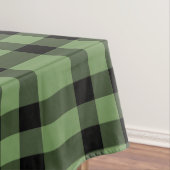 Grün-schwarzes Karomuster Tischdecke (Beispiel)