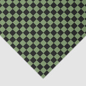 Grün-schwarzes Schachbrettmuster Seidenpapier (Ausschnitt)