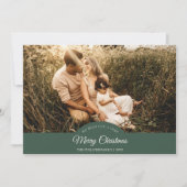 Grün sehr frohe Weihnachten Vier Foto Horizontal (Vorderseite)