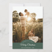 Grün sehr frohe Weihnachten Vier Foto Vertikal (Vorderseite)