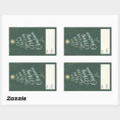 Grün sehr frohe Weihnachtsbaumgeschenk für Rechteckiger Aufkleber (Blatt)