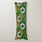 Grün Seitenschläferkissen (Vorderseite Vertikal)