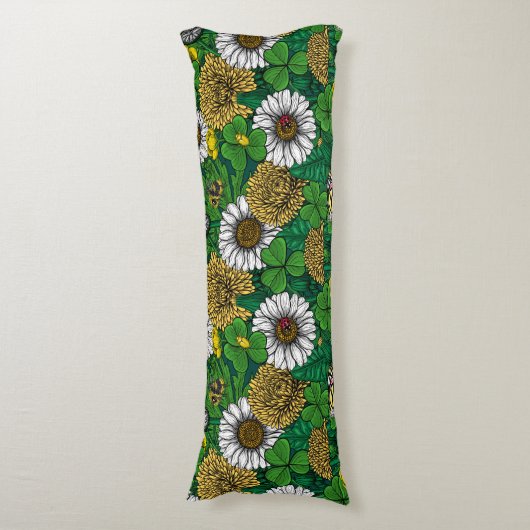 Grün Seitenschläferkissen (Vorderseite Vertikal)