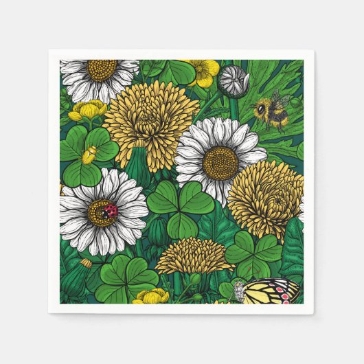 Grün Serviette (Vorderseite)