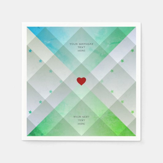 Grün Serviette (Vorderseite)