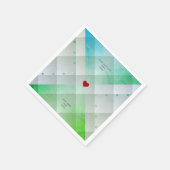 Grün Serviette (Ecke)