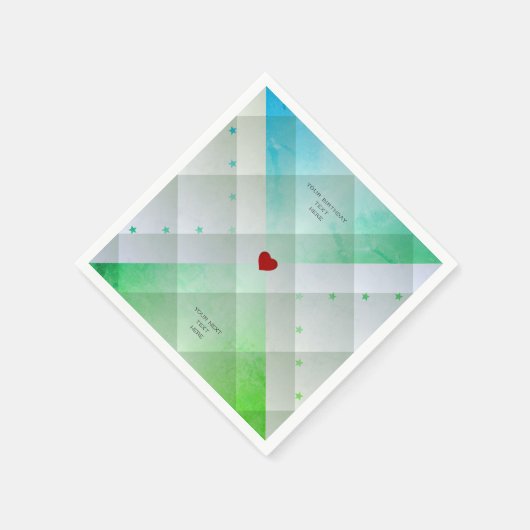 Grün Serviette (Ecke)