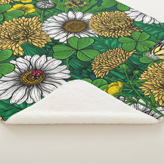 Grün Sherpadecke (3/4)