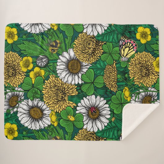 Grün Sherpadecke (Vorderseite (Horizontal))