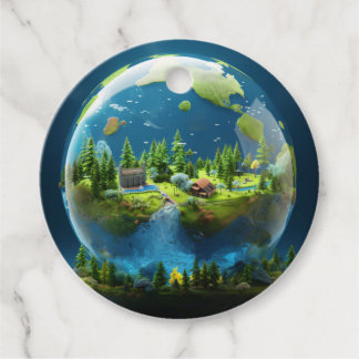 "Grün Sie die Erde, sichern Sie die Zukunft unsere Geschenkanhänger