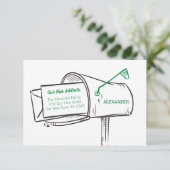 Grün Sie unsere neue E-Mail-Box (Stehend Vorderseite)