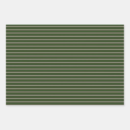 Grün & Silber Weihnachten Geschenkpapier Set (Vorderseite 2)