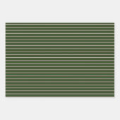 Grün & Silber Weihnachten Geschenkpapier Set (Vorderseite)