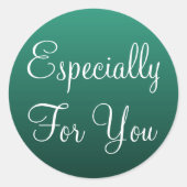 Grün speziell für Sie Aufkleber (Vorderseite)
