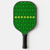 Grün-Sterne-Individuelle Name Pickleball Schläger (Rückseite)