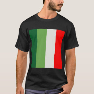 Grün, Sternweiß und rote vertikale Farbbalken T-Shirt