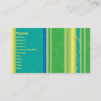 Grün Stripes Visitenkarte