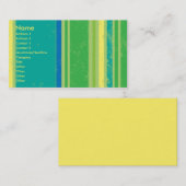 Grün Stripes Visitenkarte (Vorne/Hinten)