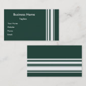 Grün Stripes Visitenkarte (Vorne/Hinten)