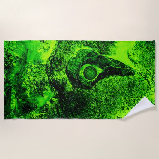 Grün suchen strandtuch (Vorderseite)