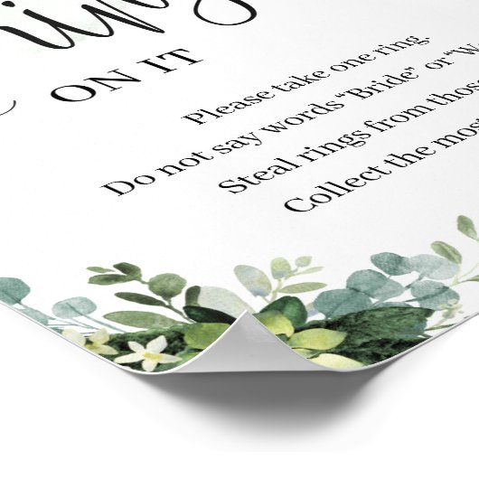 Grün sukkulente Blüte setzte einen Ring auf sein S Poster (Ecke)