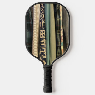 Grün, Tan druckt eines der typischen Paddelpaddel Pickleball Schläger