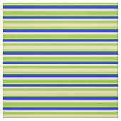Grün, Tan, Dunkelgrün, Blau und Weiß Stoff (Muster)