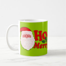 Grün-Tasse froher Weihnachten Sankt "Ho Ho Ho" Kaffeetasse