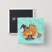 Grün-Taste für Halloween Button (Vorne & Hinten)