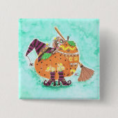 Grün-Taste für Halloween Button (Vorderseite)