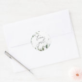 Grün-Team-Sticker Runder Aufkleber (Umschlag)