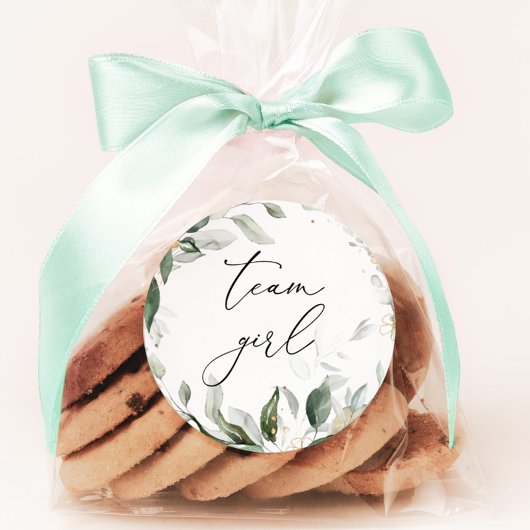 Grün-Team-Sticker Runder Aufkleber