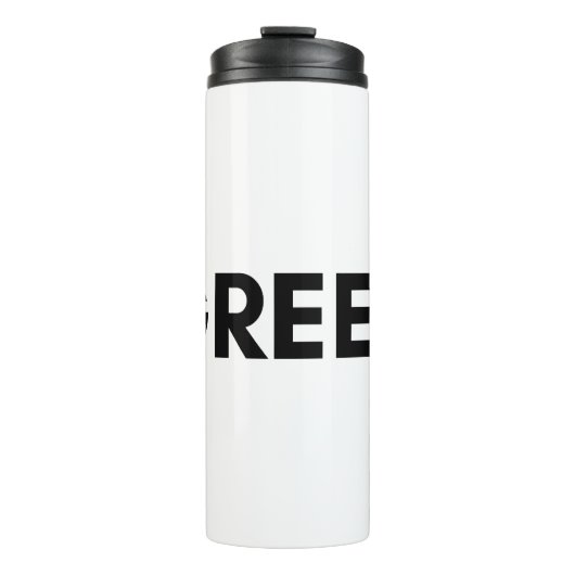 grün thermosbecher (Vorderseite)