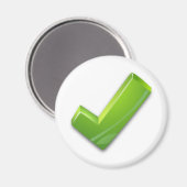 Grün-Tick Magnet (Vorderseite/Rückseite)