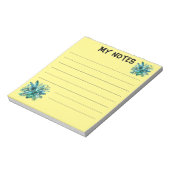 Grün tropische Blätter Notizblock (Rotiert)