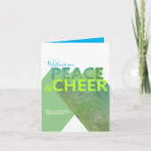 Grün, Türkisch Business Holiday Weihnachtskarte Einladung (Vorderseite)