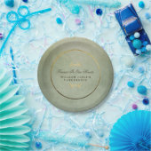 Grün u. Gold für immer in unserem Pappteller (Party)