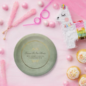 Grün u. Gold für immer in unserem Pappteller (Party)