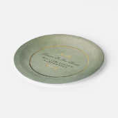 Grün u. Gold für immer in unserem Pappteller (Schrägansicht)