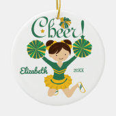 Grün u. Goldbeifall-dunkles Keramikornament (Vorne)