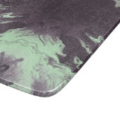 Grün-u. Holzkohlen-Marmornatürliche Steinnatur Schneidebrett (Ecke)