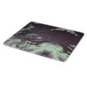 Grün-u. Holzkohlen-Marmornatürliche Steinnatur Schneidebrett (Ecke)