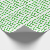 Grün u. Weiß Bong Entwurf durch #GrindAndVape Geschenkpapier (Ecke)